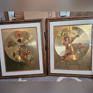 Michelle Emblem Foil Art 1970 Pair